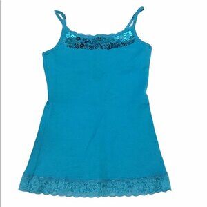 Justice Turquoise Cami with Sequins